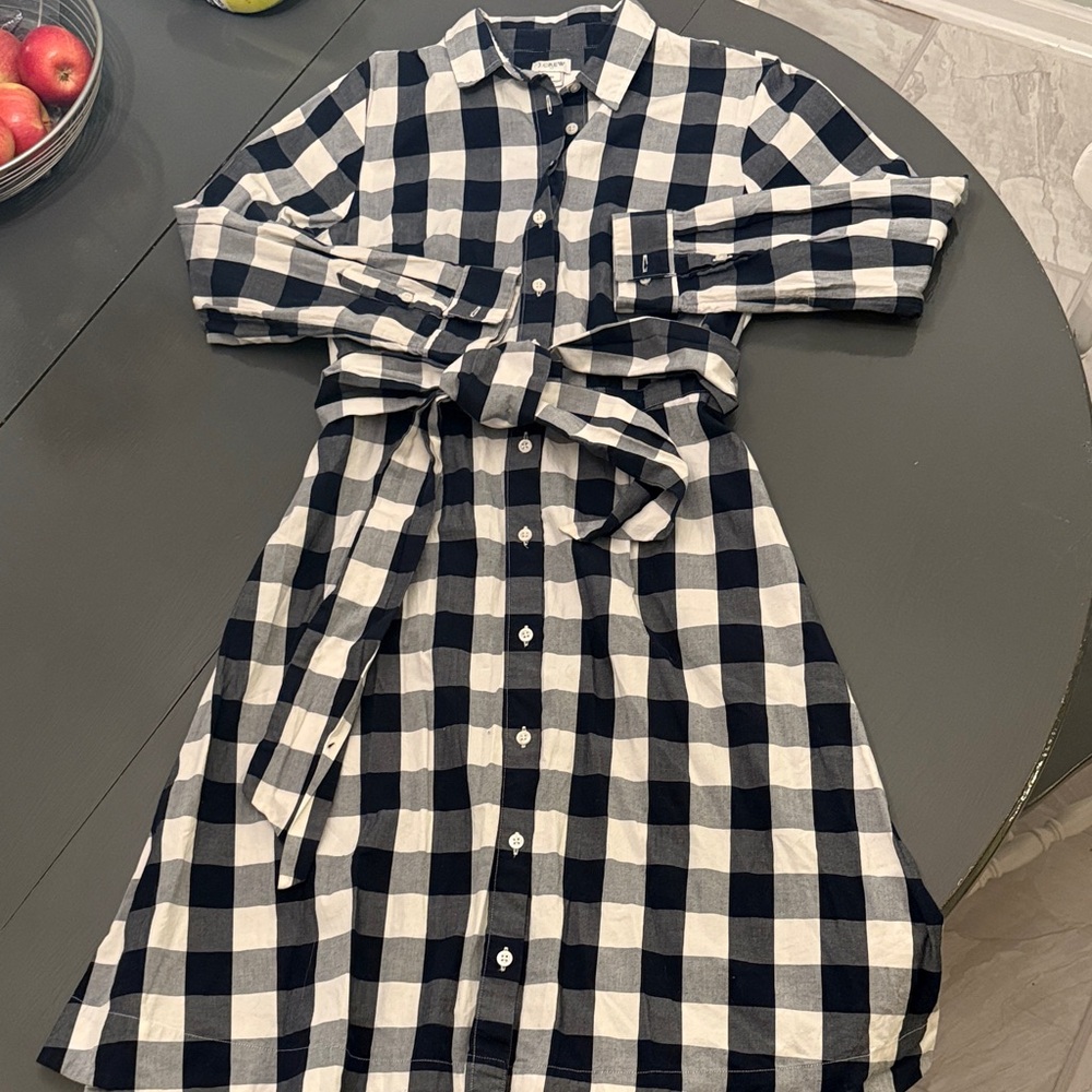 J. Crew Buffalo check shirt dress - Picture 5 of 13